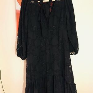 BEAUTIFUL SUN & SHADOW BLACE LACE DRESS SIZE XS